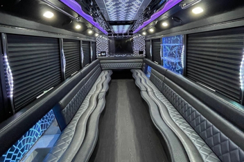 Longmont Party Bus Interior