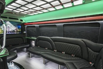 Longmont Sprinter Party Bus Interior