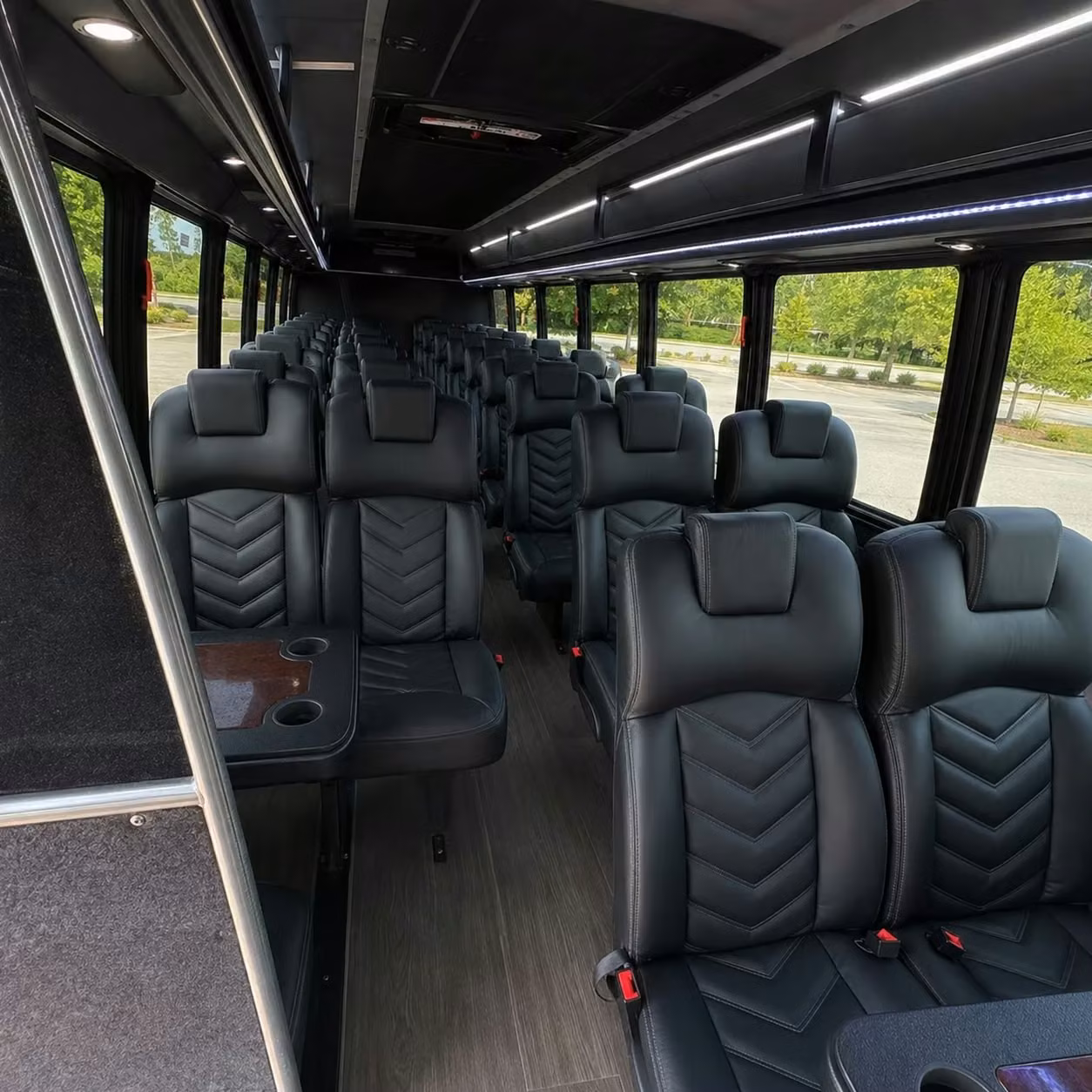 28 passenger minibus interior