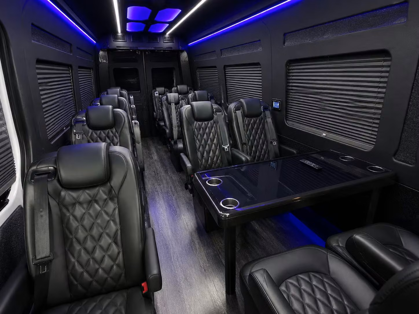 sprinter van with driver inside
